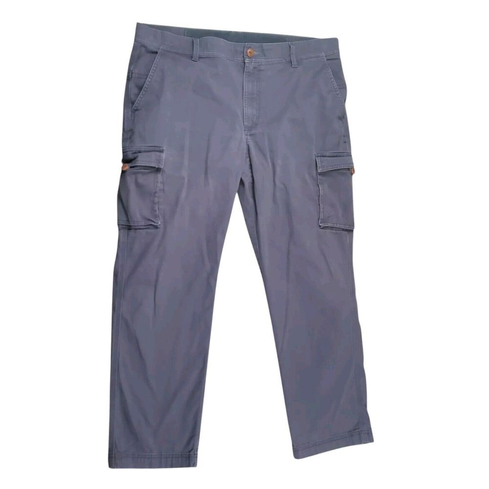 L.L‎ Bean Cargo Pants Mens 38x29 Beanflex Blue Standard Fit Stretch ID# 513012